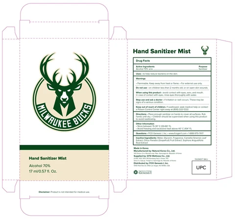 Hand Sanitizer Mist packaging