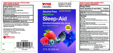 CVS Health Nighttime Sleep Aid 포장