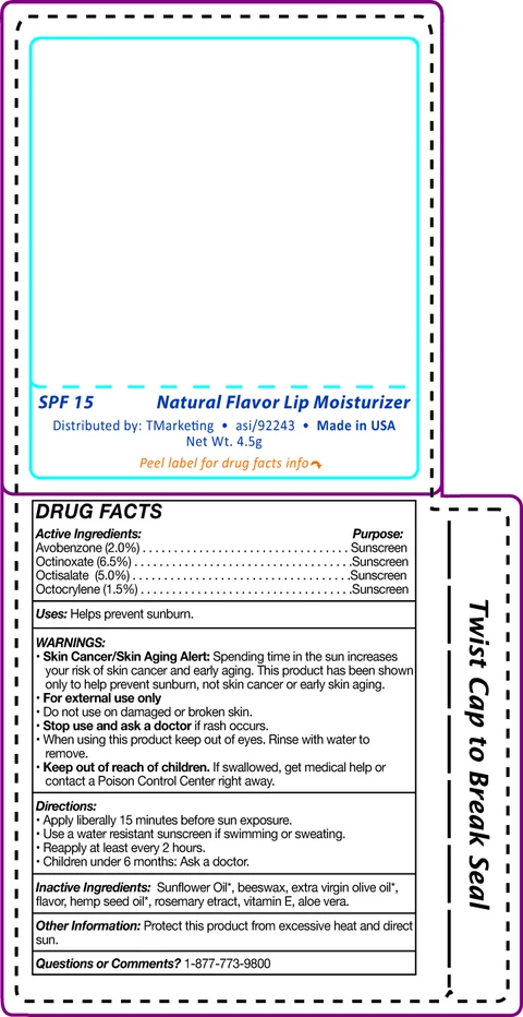 Skin Crave spf15 lip balm packaging