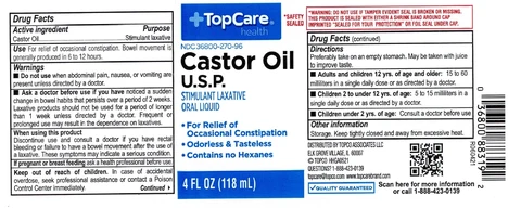 Top Care Castor Oil packaging