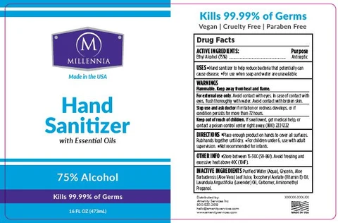 Hand Sanitizer75 PERCENT packaging