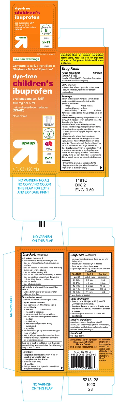 Childrens Ibuprofen packaging