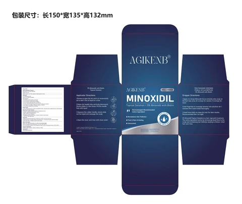 5% minoxidil with biotin topical solution 포장