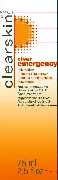 clearskinclear emergency intensive cream cleanser packaging
