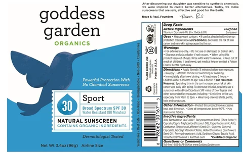 Sport Natural Mineral Sunscreen Broad SpectrumSPF 30 packaging
