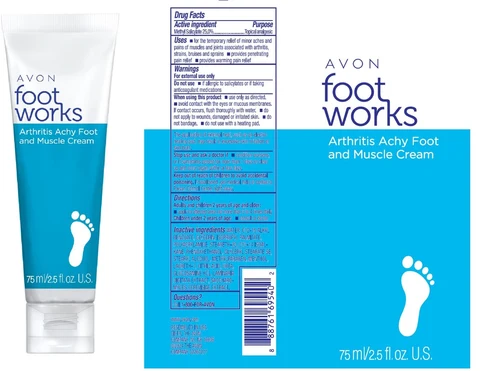 AVON Foot Works Arthritis Achy Foot and Muscle 포장