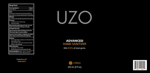 UZO Hand Sanitizer 포장