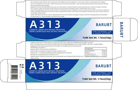 BARUBT A313 Cosmetic Cream With Retinyl Palmitate 포장