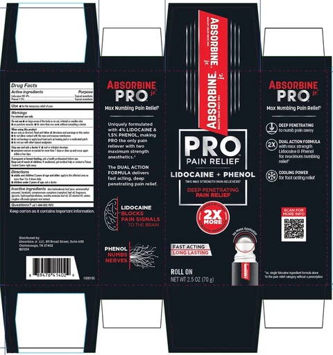 Absorbine Jr Pro No Mess Roll-onPlus packaging