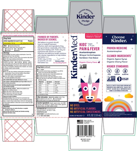 Kids Pain and Fever packaging