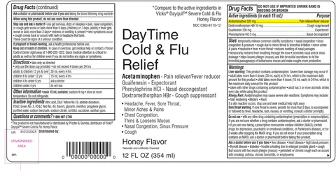 Walgreen DayTime Cold and Flu Relief packaging