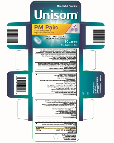 Unisom PM Pain Nighttime Sleep Aid and Pain Reliever 포장