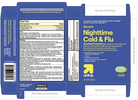 COLD AND FLU NIGHTTIME SEVERE packaging