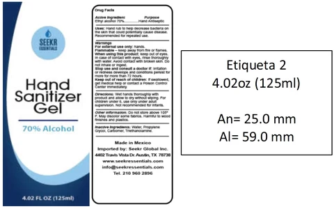 Seekr Essentials Hand Sanitizer 포장