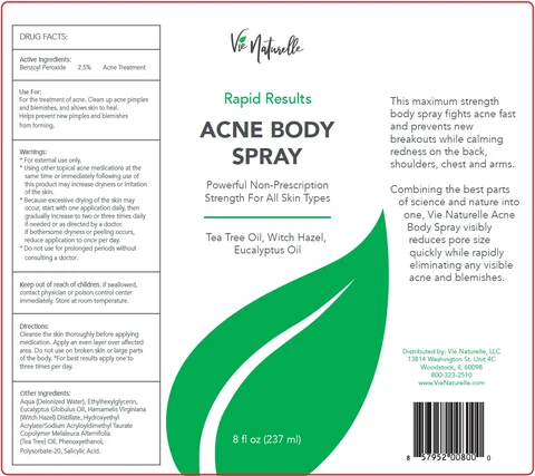 VIE NATURELLE ACNE BODY 포장