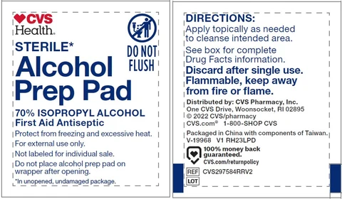 CVS Alcohol Prep packaging