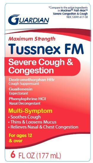 Tussnex FM Severe cough and congestion 포장
