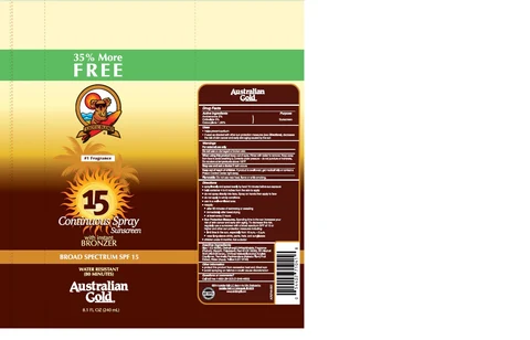 Australian GoldSPF 15 C/S Sunscreen with Bronzer 포장