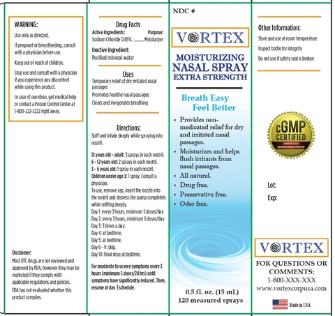 Vortex Moisturizer Nasal packaging