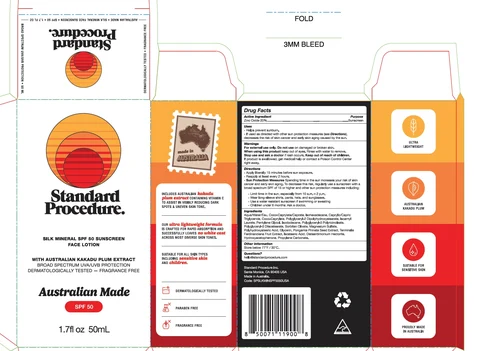 Silk Mineral SPF 50 Sunscreen Face 포장