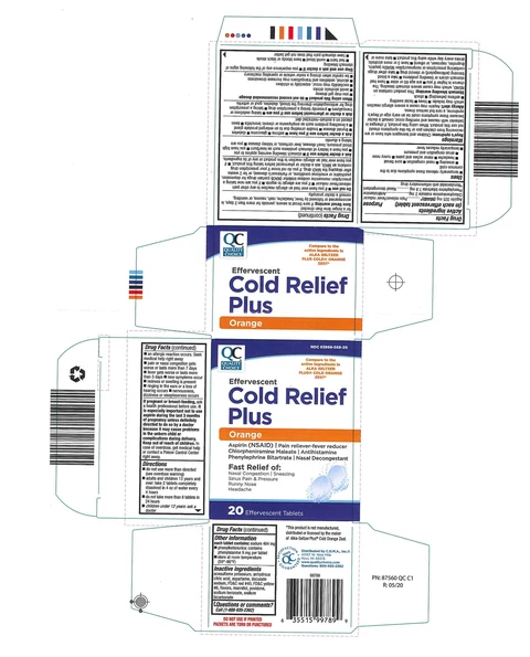 Quality Choice Effervescent Cold Relief - Orange 포장