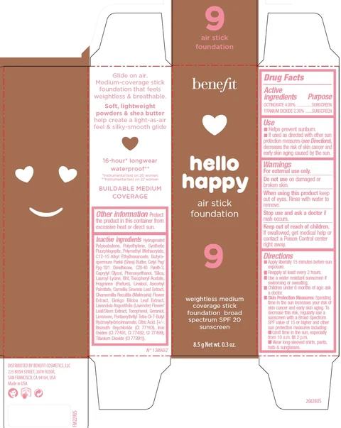 Benefit Hello Happy Air Foundation Shade 9 포장