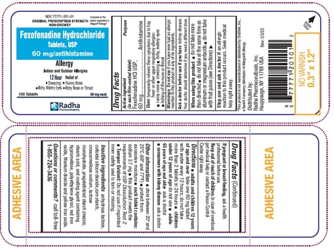 fexofenadine hcl packaging