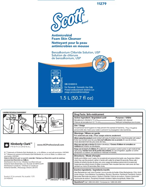 SCOTT Antimicrobial Foam Skin Cleanser 포장