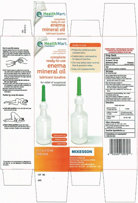 HealthMart Mineral Oil Single Laxative packaging