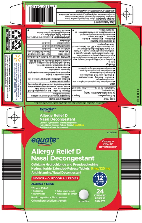 equate allergy relief d nasal decongestant packaging