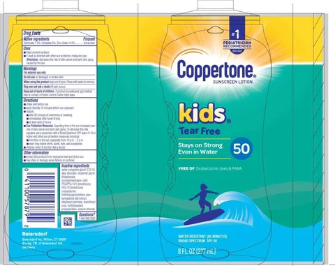 Coppertone Kids Tear Free Mineral Sunscreen SPF 50 포장