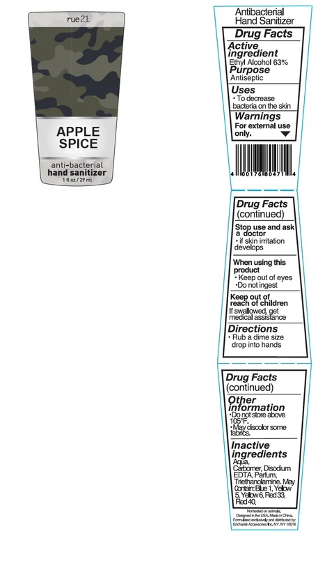 RUE21 Apple Spice Antibacterial Hand Sanitizer 포장