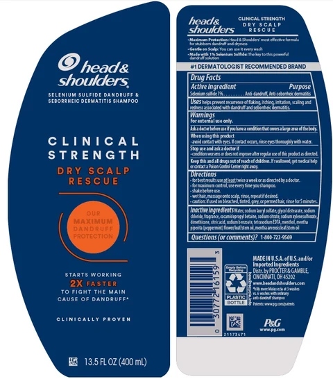 Head and Shoulders Clinical Strength Dry Scalp Rescue packaging