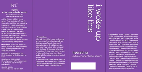 Hydrating extra concentrate serum 포장