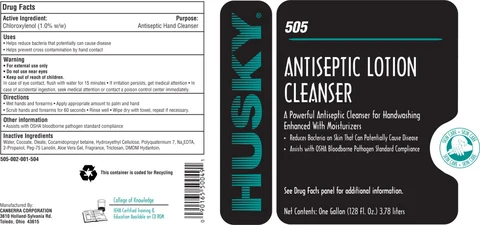 HUSKY 505 Antiseptic Cleanser packaging