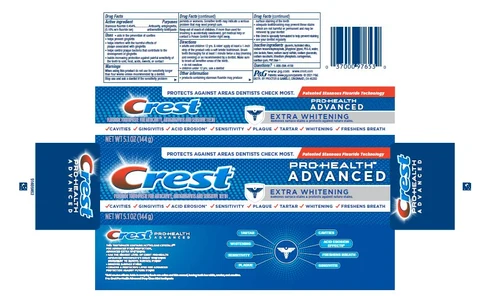 Crest Pro-Health AdvancedExtra Whitening 포장