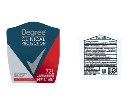 DegreeClinical Men Sport Strength Antiperspirant and Deodorant 포장