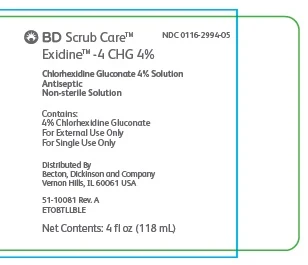 Scrub CareExidine -4 CHG 포장