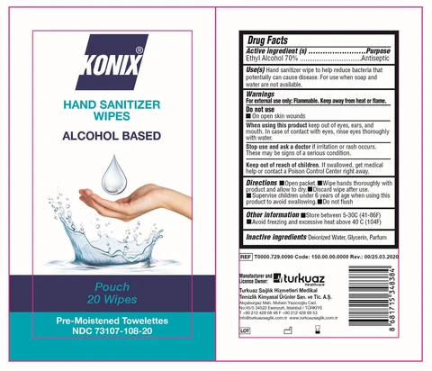 Konix 20 wipes pouch