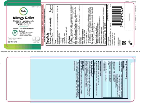 Crcle Cetirizine Hydrochloride 포장