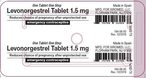 Levonorgestrel packaging