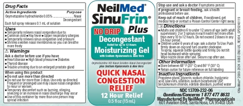 Sinufrin Plus No Drip Decongestant 포장