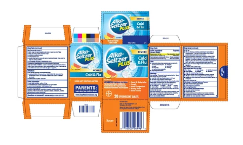 Alka-Seltzer Plus Severe Cold and Flu 포장