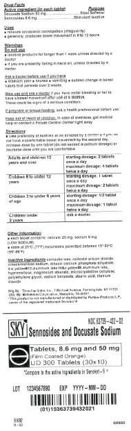 Sennosides and Docusate Sodium 포장