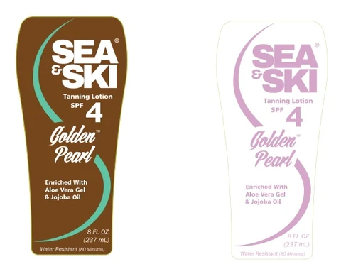 Sea and Ski Tanning LotionSPF 4 포장
