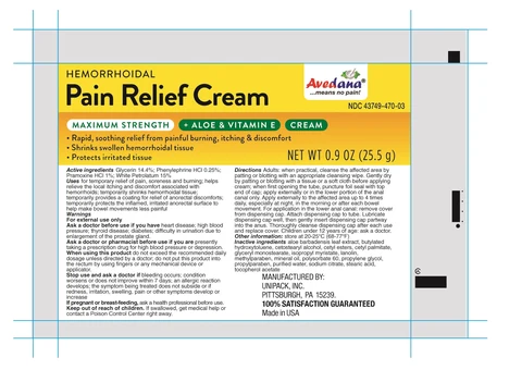 Avedana HemorrhoidalMaximum Strength 포장