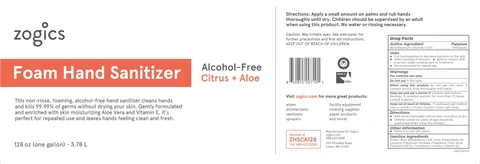 Zogics Foam Hand Sanitizer 포장