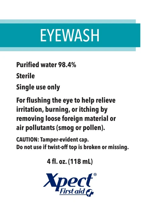 Xpect Eyewash packaging