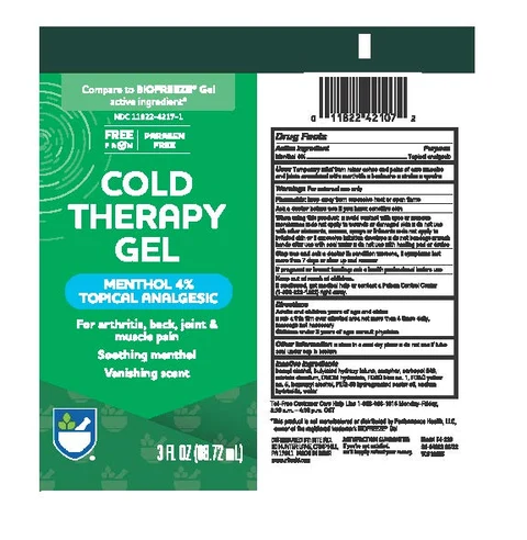 Rite Aid Cool Therapy Gel packaging