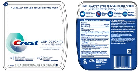 Crest Gum Detoxifyplus Whitening 포장